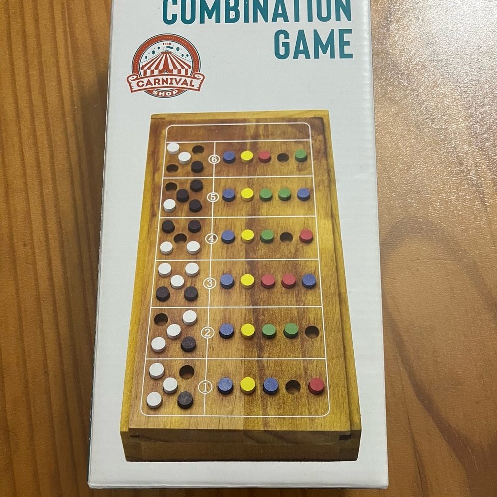 Wooden Combination Game - Multicolor NWOT